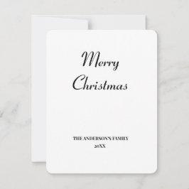 Tarjeta Pequeña simple y mínimo añadir tu personalización de navid