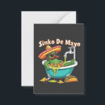 Tarjeta Pequeña Sinko de Mayo"Cactus divertido del Cinco de Mayo<br><div class="desc">Chiste del Cinco de Mayo,  juego de palabras divertido,  broma de fregadero de bañera,  humor mexicano-americano,  amante de los nachos,  broma de fiesta,  celebración de fiesta,  día festivo de bebida,  chiste mexicano hilarante,  diversión festiva</div>