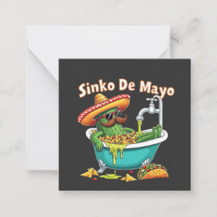 Tarjeta Pequeña Sinko de Mayo"Funny Cinco de Mayo Cactus