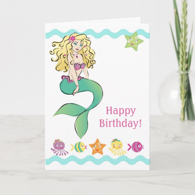 Tarjeta Pequeña sirena (Anverso)