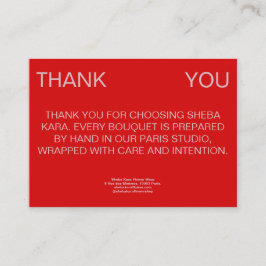 Tarjeta Pequeña Sirocco Thank You Card