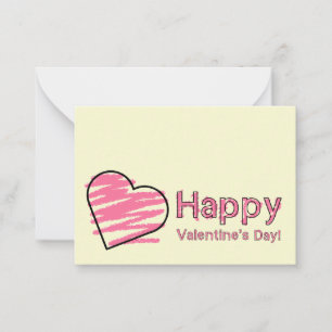 Tarjeta Pequeña Sistema feliz del el día de San Valentín de 100