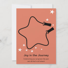 Tarjeta Pequeña Skipping Rope Joy in the Journey Fitness Christmas