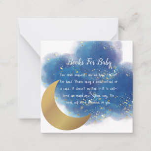 Tarjeta Pequeña Sobre el pañal de la luna