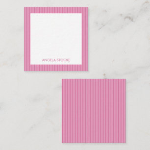 Tarjeta Pequeña Sobres personalizados con raya rosa