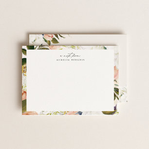 Tarjeta Pequeña Sofisticado marco floral botánico