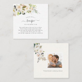 Tarjeta Pequeña Solicitud de receta de alabastro de rosas de acuar