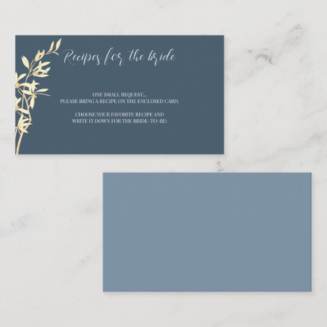 Tarjeta Pequeña Solicitud de receta para sinfonía floral sin tiemp (Anverso / Reverso)