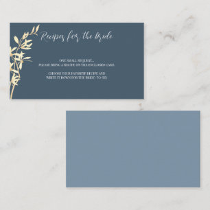 Tarjeta Pequeña Solicitud de receta para sinfonía floral sin tiemp