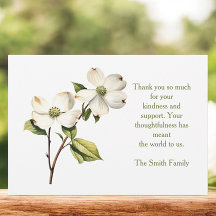 Solidaridad Dogwood Gracias Notecard