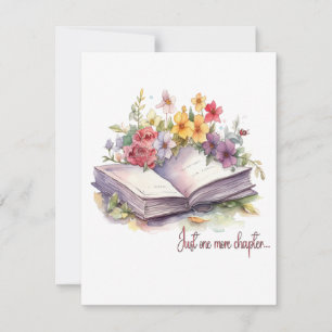 Tarjeta Pequeña Solo un capítulo más - Amante de los libros