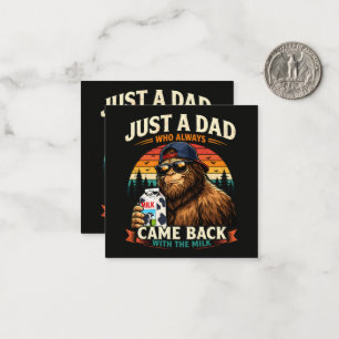 Tarjeta Pequeña Solo un papá que siempre volvía con la leche