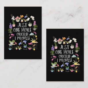 Tarjeta Pequeña Solo una orquídea más lo prometo