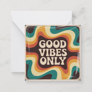 Tarjeta Pequeña Sólo Vibraciones Positivas