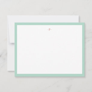 Tarjeta Pequeña Soltero Ejército Blanco Rojo Azul rayado moderno