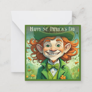 Tarjeta Pequeña Sonrisas Afortunadas en el Día de San Patricio