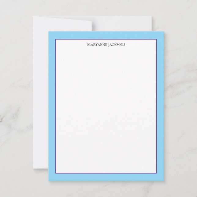 Tarjeta Pequeña Sophisticated Minimalist Frame Note Card (Anverso)