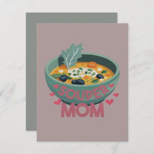 Tarjeta Pequeña Souper Mom