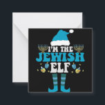 Tarjeta Pequeña Soy el judío Elf Funny Hanukkah Menorah Gift<br><div class="desc">gracioso,  hanukkah,  chanukah,  regalo,  cumpleaños,  judío,  judío,  feriado,  elefante</div>