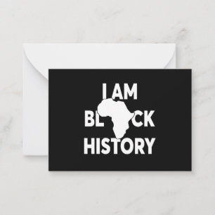 Tarjeta Pequeña Soy historia negra y las vidas negras importan
