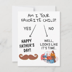 Tarjeta Pequeña ¿Soy yo el Día del Padre gracioso de tu hijo favor