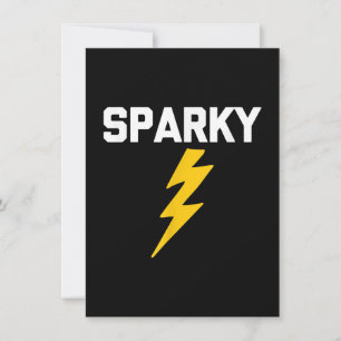 Tarjeta Pequeña Sparky Dicho Divertido Sarcástico Novedad Electri
