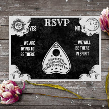 Spirit Board Boda gótica y de Halloween RSVP