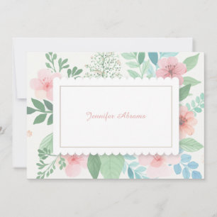 Tarjeta Pequeña Spring Romance Notecard