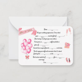 Tarjeta Pequeña Sra. a la Sra. Libs Advice