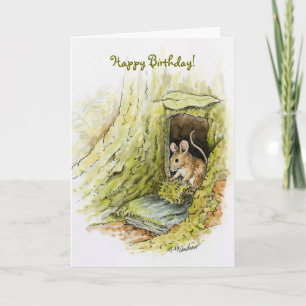 Tarjeta Pequeña Srta. Mouse - feliz cumpleaños