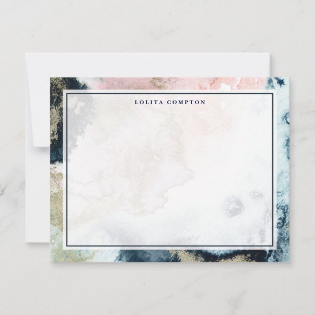 Tarjeta Pequeña Stardust Elegance Estacionamiento Personalizado (Anverso)