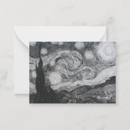 Tarjeta Pequeña Starry Night I Vincent Van Gogh Bookmarks