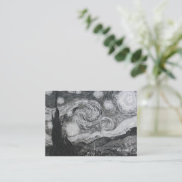Tarjeta Pequeña Starry Night I Vincent Van Gogh Bookmarks