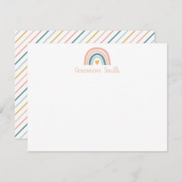 Tarjeta Pequeña Stationery Boho Rainbow