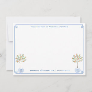 Tarjeta Pequeña Stationery clásica Ginger Jar Desde El Escritori
