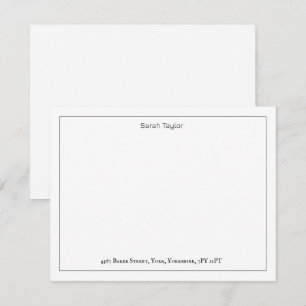 Tarjeta Pequeña Stationery de nombre comercial de correspondencia 