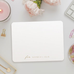 Tarjeta Pequeña Stationery Gold Sencillamente Elegante