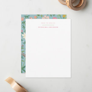 Tarjeta Pequeña Stationery personal de Spring Garden