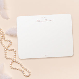 Tarjeta Pequeña Stationery personalizada con estilo clásico de oro