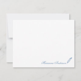 Tarjeta Pequeña Stationery personalizada con plumas