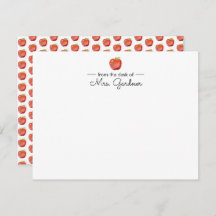 Stationery personalizada del profesor Apple