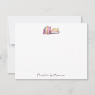 Tarjeta Pequeña Stationery personalizada para acuarela de amantes 
