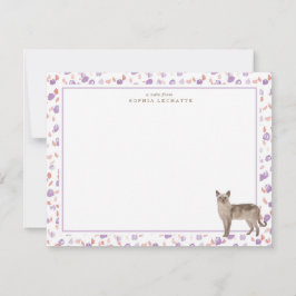 Tarjeta Pequeña Stationery personalizada para gato de Tonkinés