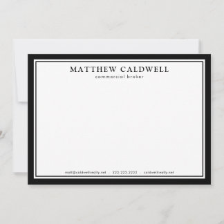 Tarjeta Pequeña Stationery personalizada Realtor moderno simple