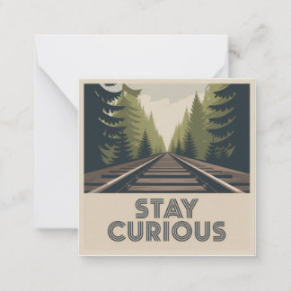 Tarjeta Pequeña Stay Curious
