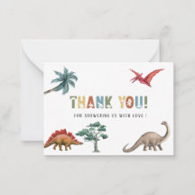 Stomp Chomp Roar acuarela CumpleañosTarjeta de not