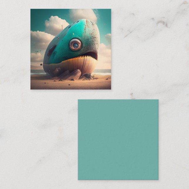 Tarjeta Pequeña Strange Whale (Anverso / Reverso)