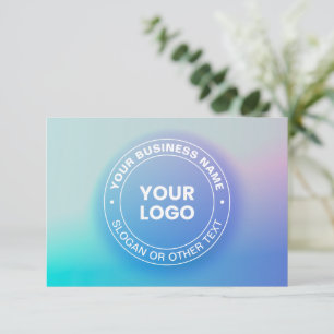 Tarjeta Pequeña Su logotipo   Color de atenuación moderno color na