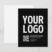 Su logotipo con código QR editable y texto