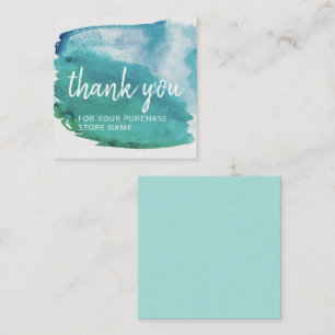 Tarjeta Pequeña Su nombre de tienda Empresa Gracias con Sobre